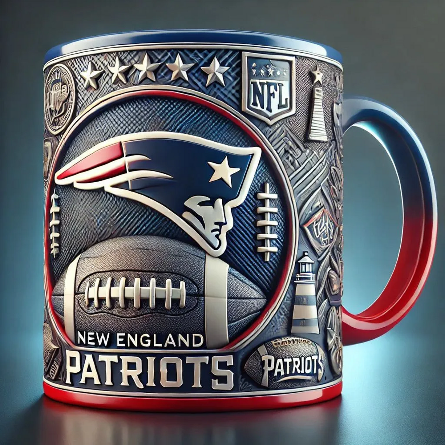 NE X NFL football team Mug Series – Limited Edition Collectible 0412 NAK NHT