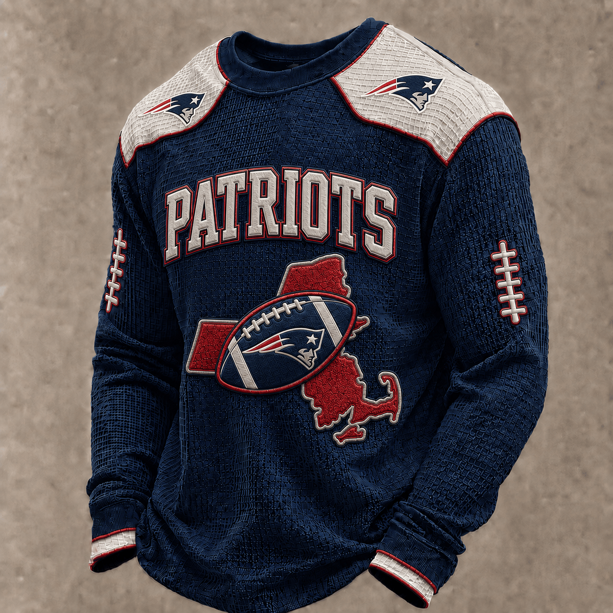 NE X Premium NFL Vintage Baseball Stitch Sweatshirt