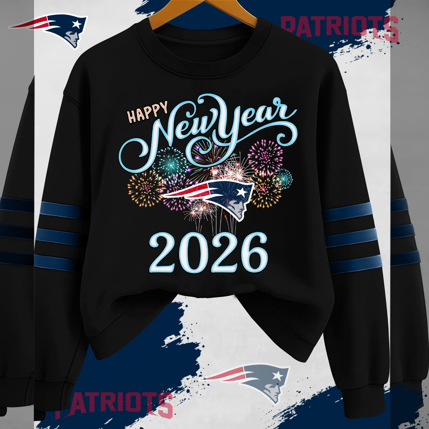 NEP Premium NFL Happy New Year 2026 Sweatshirt DDT CTND