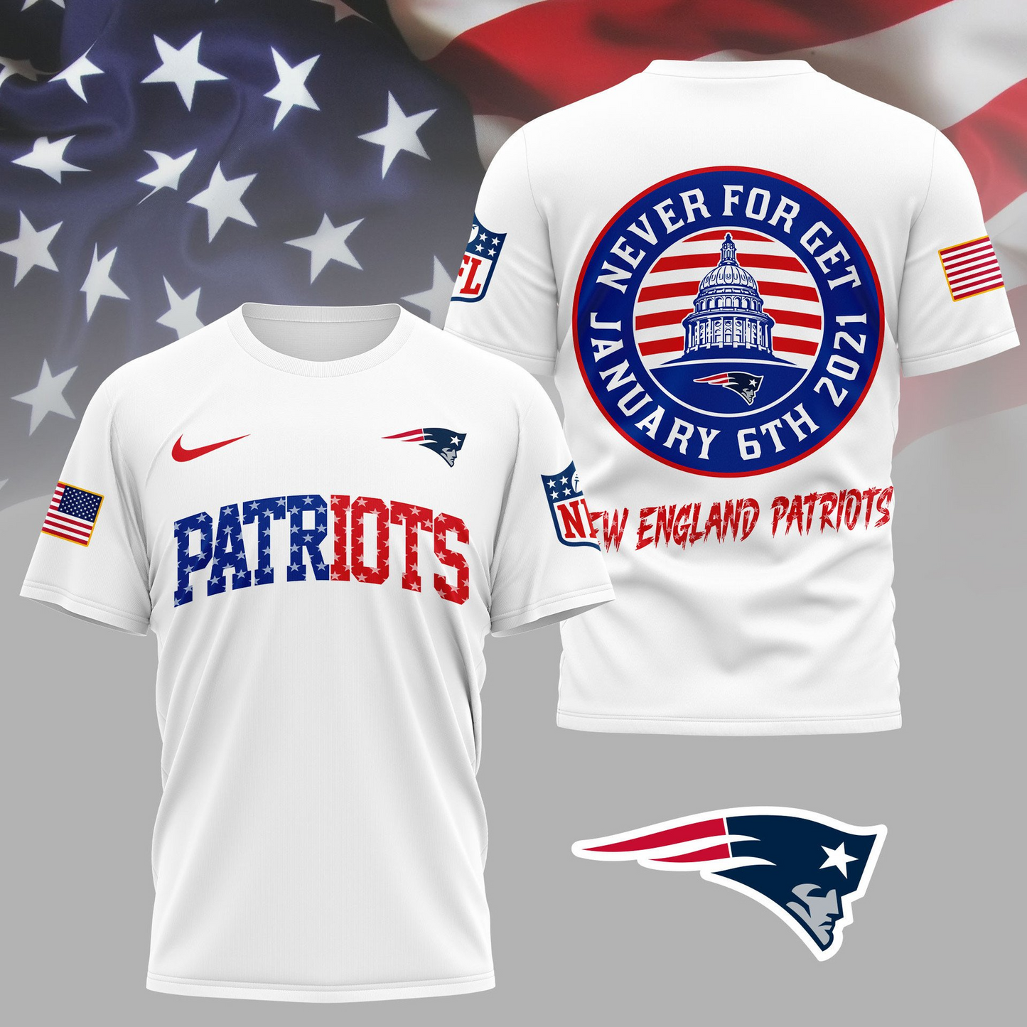 NEP Premium NFL Never Forget January 6th 3D Shirt DDT 281125 NTL