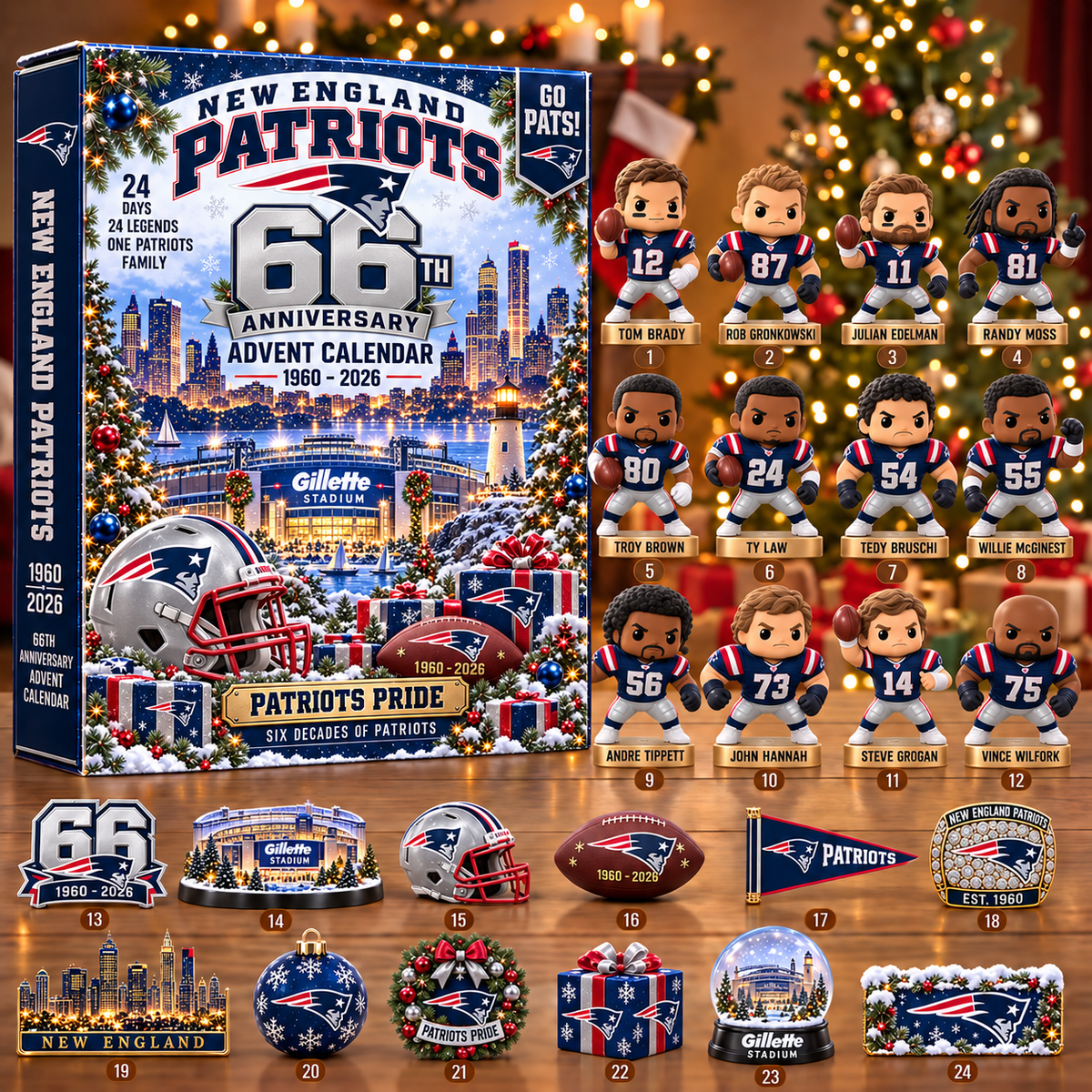 NFL x NE 24 Days 2026 Anniversary Advent Calendar Blind Box
