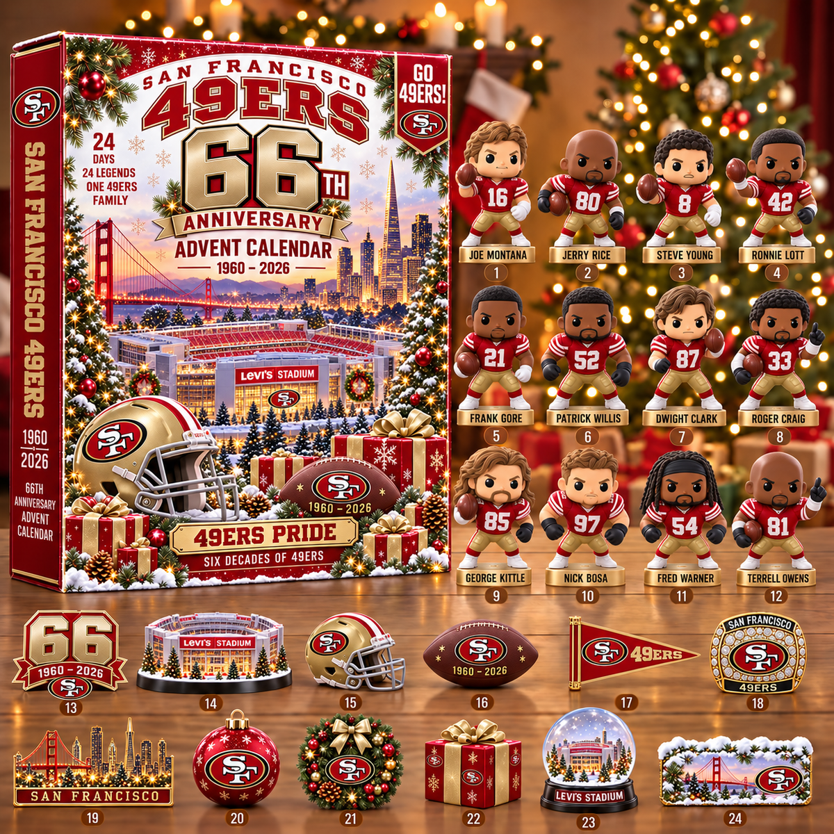 NFL x SF 24 Days 2026 Anniversary Advent Calendar Blind Box