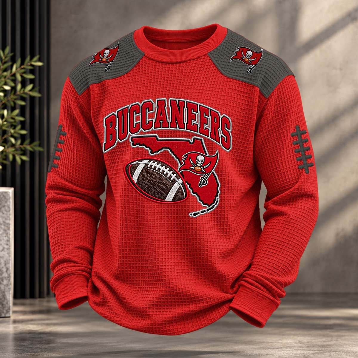 NFL x TB Team Color Waffle Sweatshirt