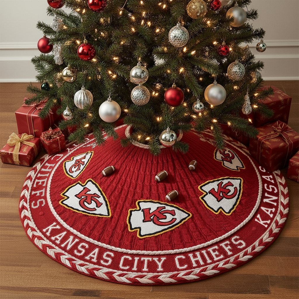 NFL x KC Premium Christmas Tree Skirt HLP HLPHUONG