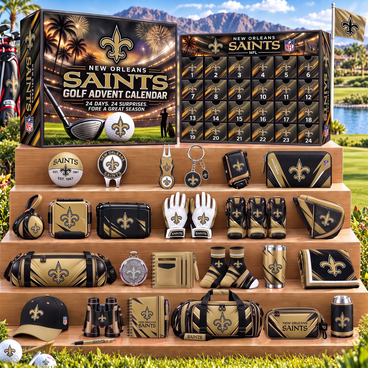 NO X NFL Golf Advent Calendar Bling Box