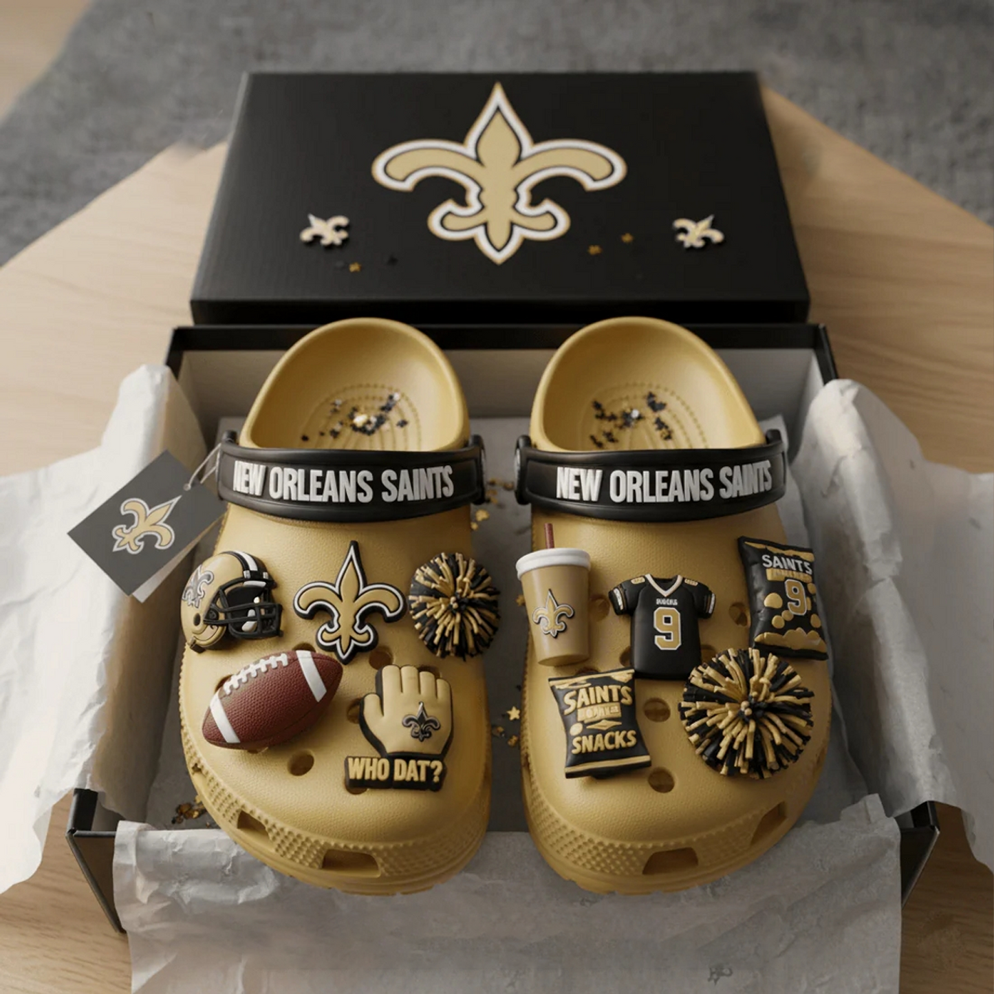 NO x NFL Premium Crocs Clogs Shoes DATND TANTD