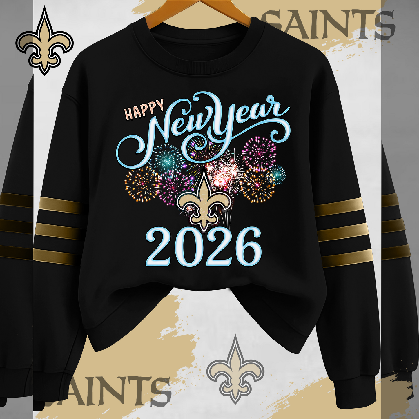 NOS Premium NFL Happy New Year 2026 Sweatshirt DDT CTND