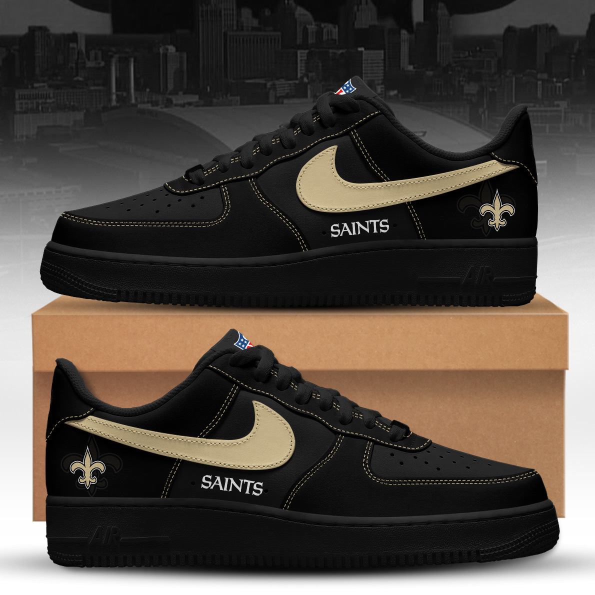 NOS Premium NFL V5 AF1 Sneaker DDT CTND
