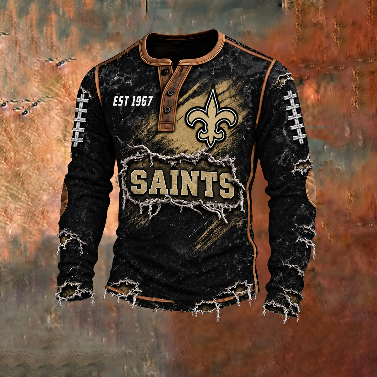 NOS x PREMIUM NFL Distressed Long Sleeve Jersey