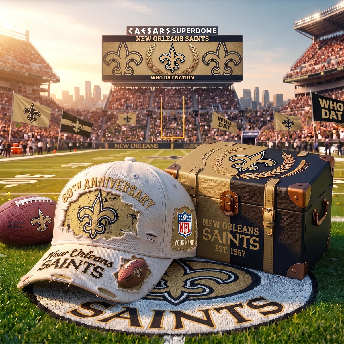 NOS x Premium NFL Fan Cap & Collector Box Set – Custom Name Edition 1209 V2