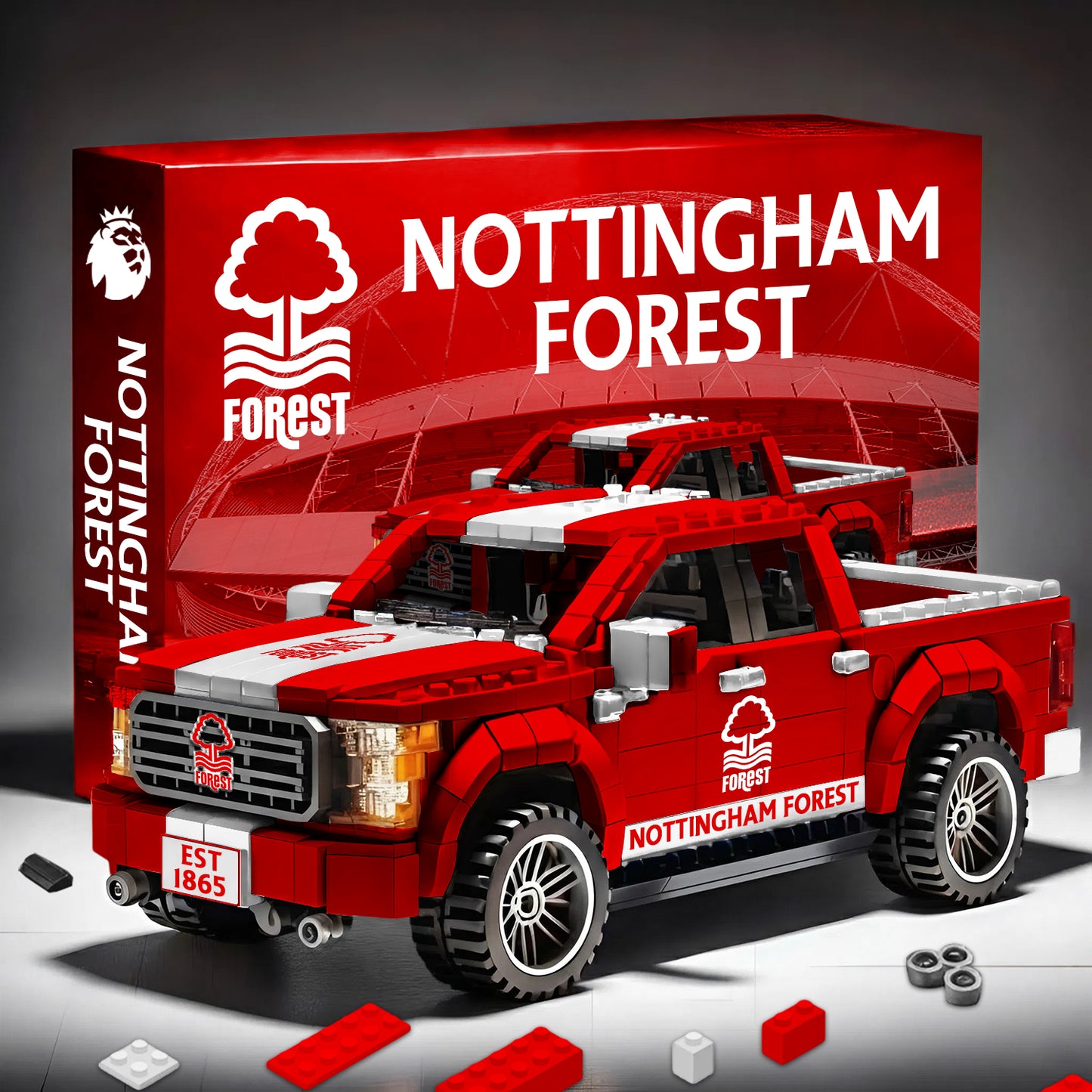 EPL 3D Racing Truck Model Building Block Set 2911 V1 NAK NHM