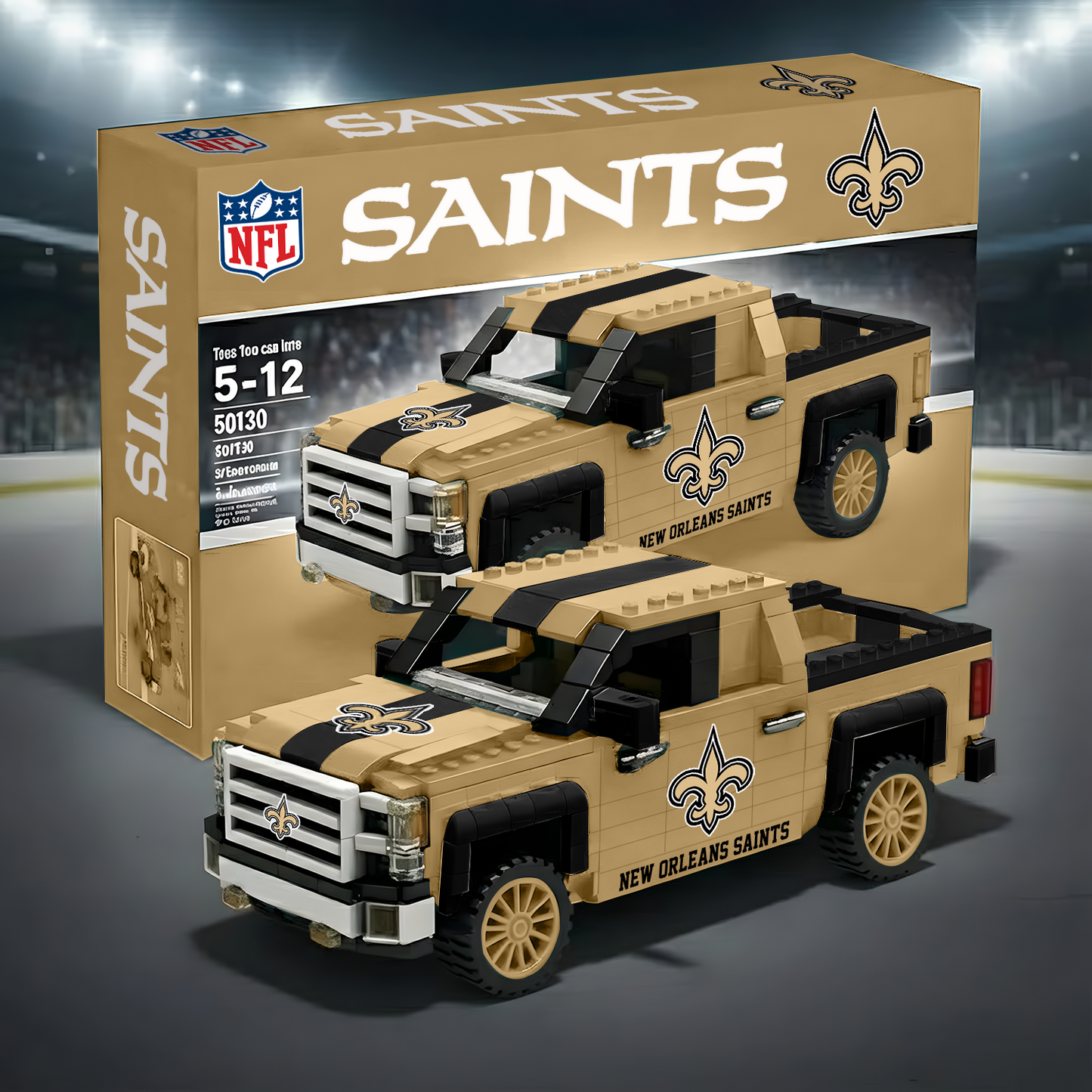 NO X NFL 3D Racing Truck Model Building Block Set 0212 NAK NHT