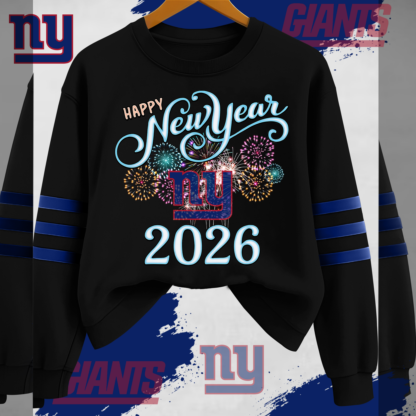 NYG Premium NFL Happy New Year 2026 Sweatshirt DDT CTND