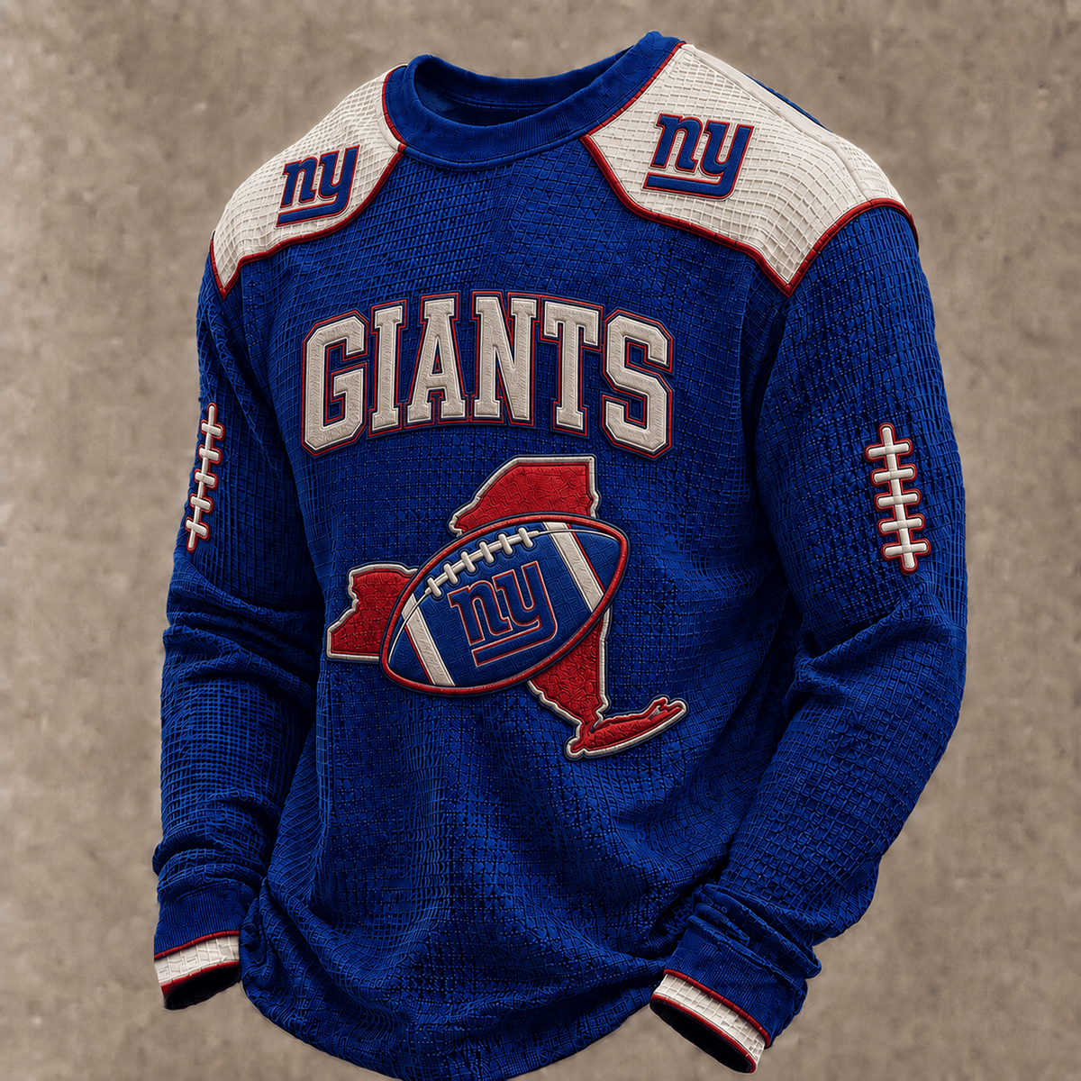 NYG X Premium NFL Vintage Baseball Stitch Sweatshirt