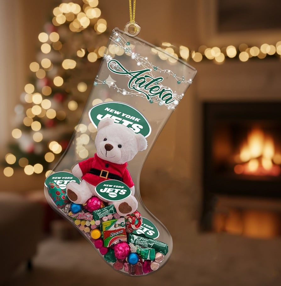 NYJ x NFL Christmas Personalized Acrylic Ornament DatND DVT