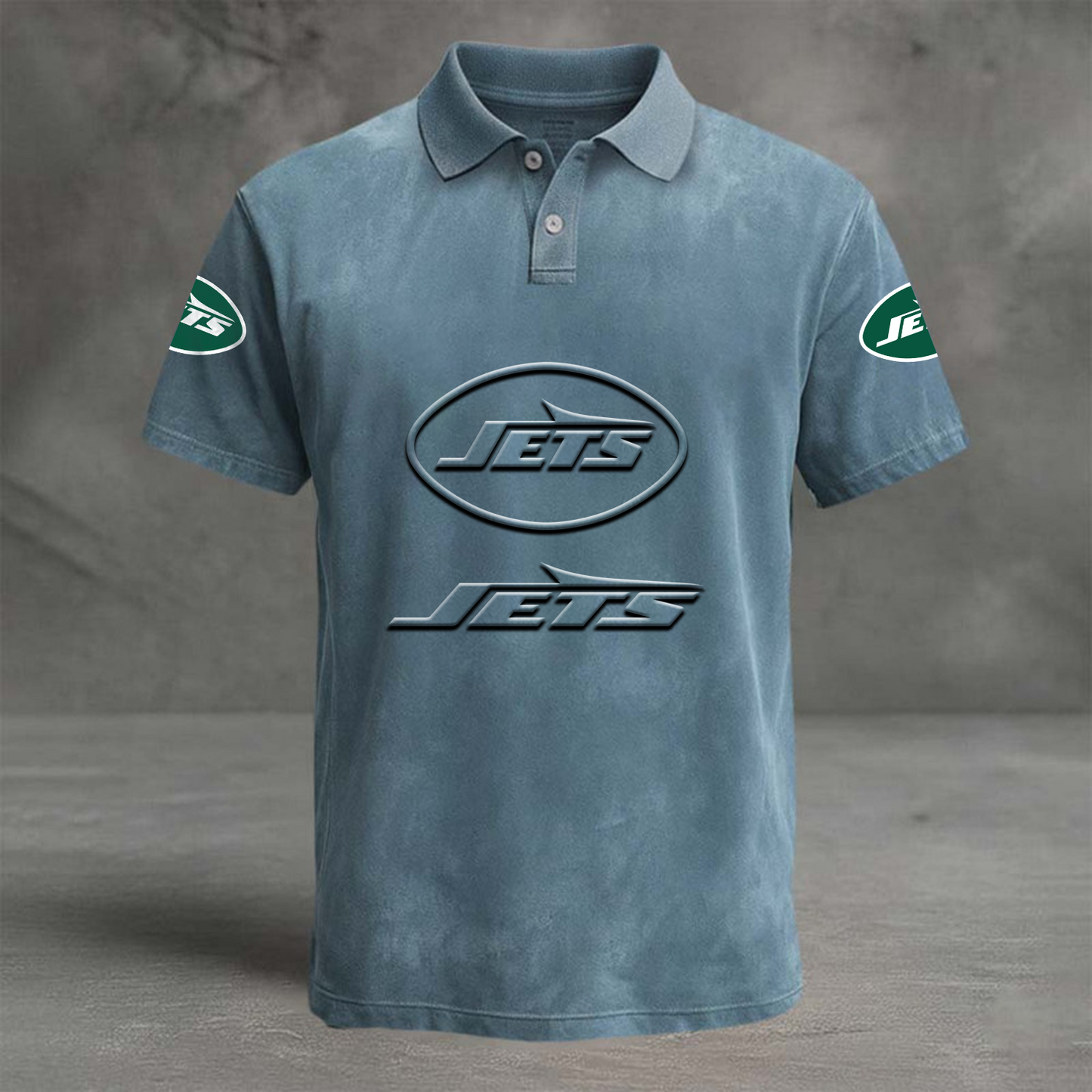 NYJ x NFL Embossed Polo Shirt DATND TANTD