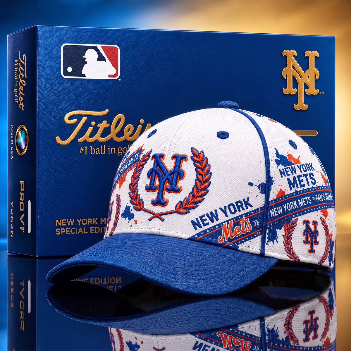 NYM X MLB Baseball Cap – Personalized Name Team Heritage Cap
