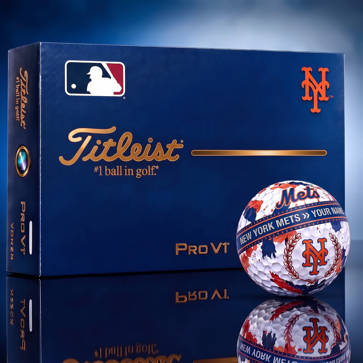 NYM X Premium MLB Titleist Pro V1 Golf Ball Set 1809