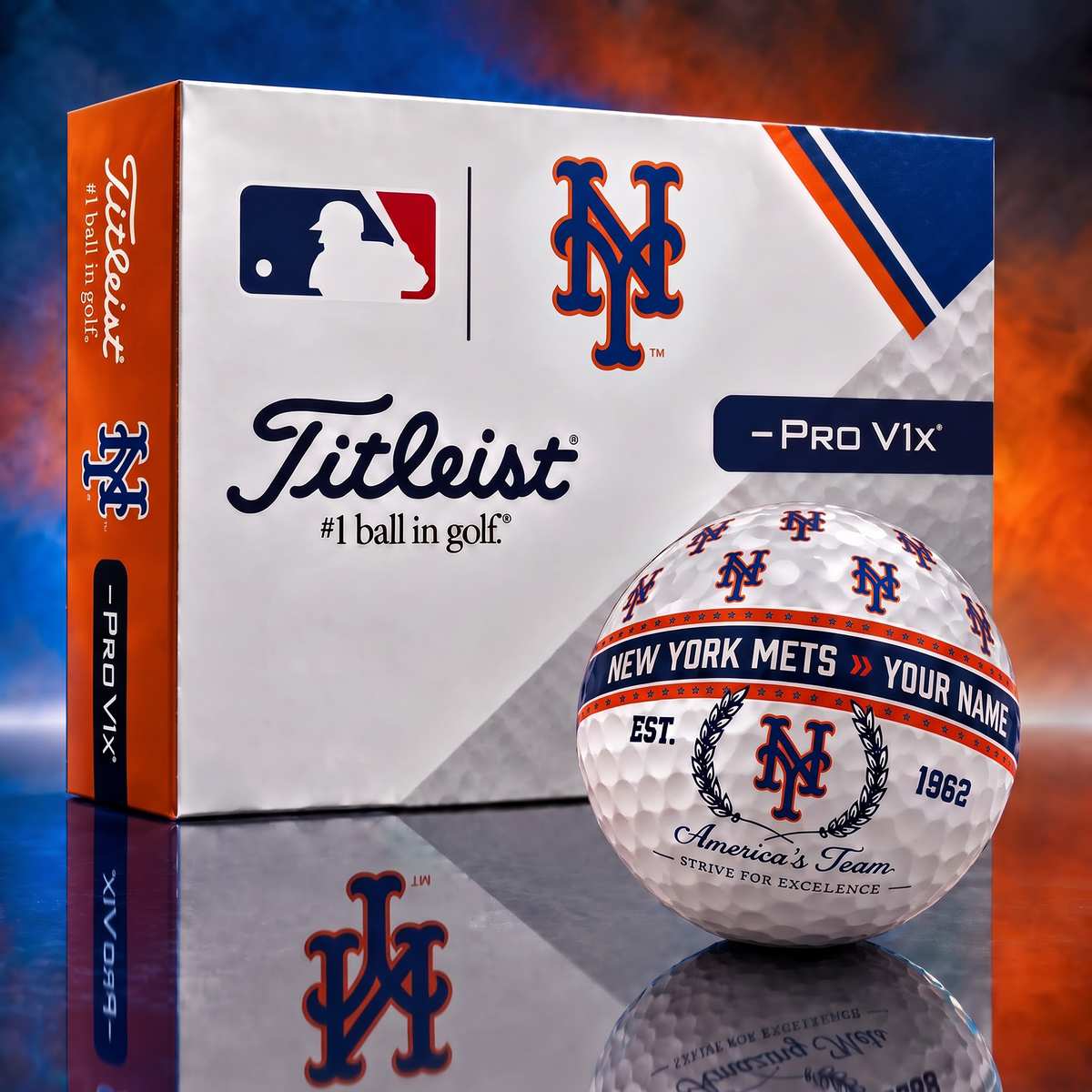 NYM x MLB Titleist Pro V1x Golf Ball Set