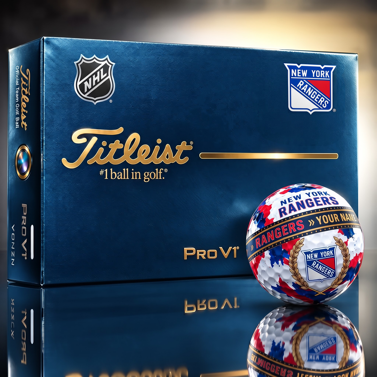 NYR x Premium NHL Titleist Pro V1 Golf Ball Set