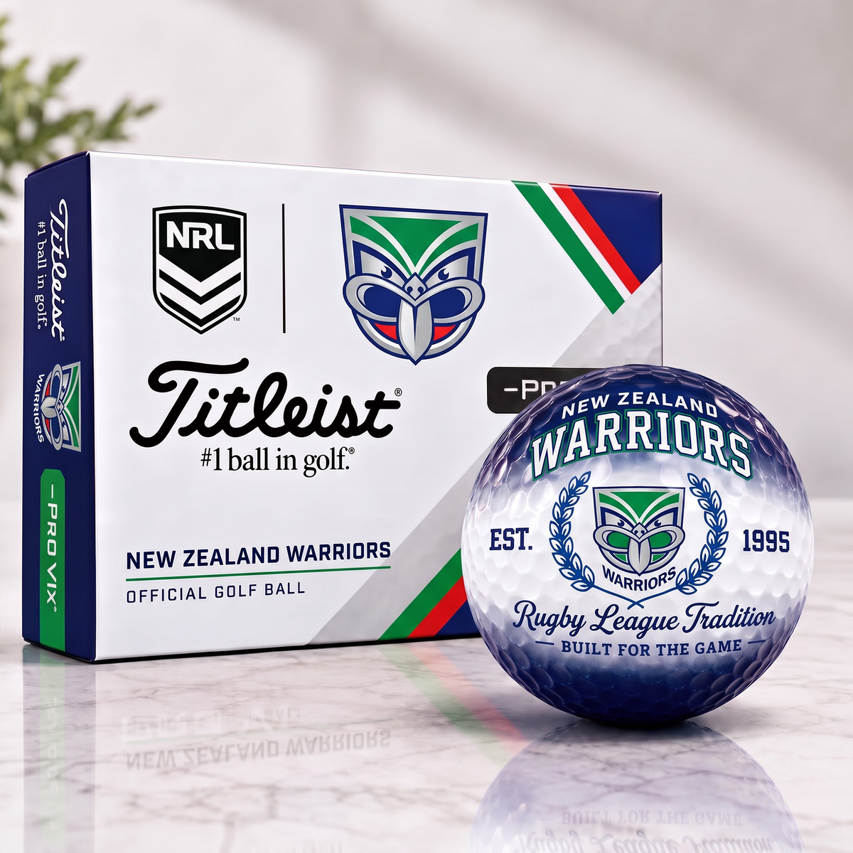 NZW X Custom NRL Football Tradition Golf Ball Set