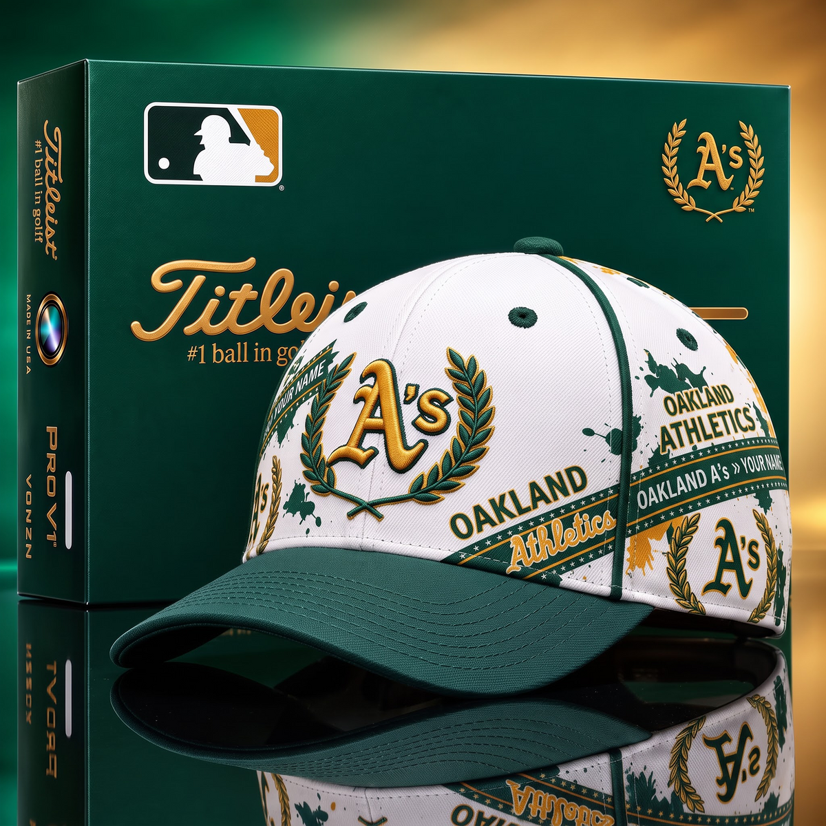 OAK X MLB Baseball Cap – Personalized Name Team Heritage Cap
