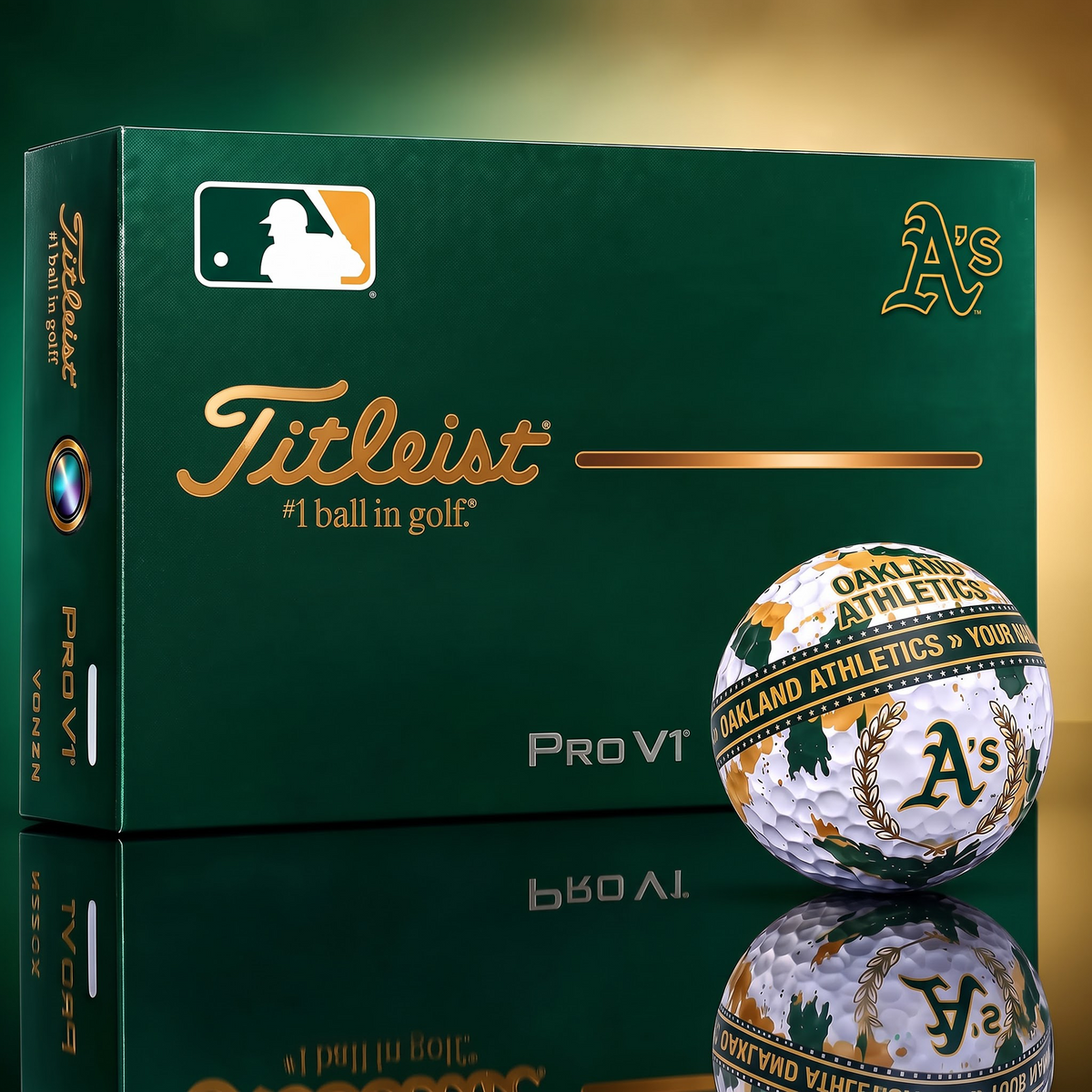 OAK X Premium MLB Titleist Pro V1 Golf Ball Set 1809