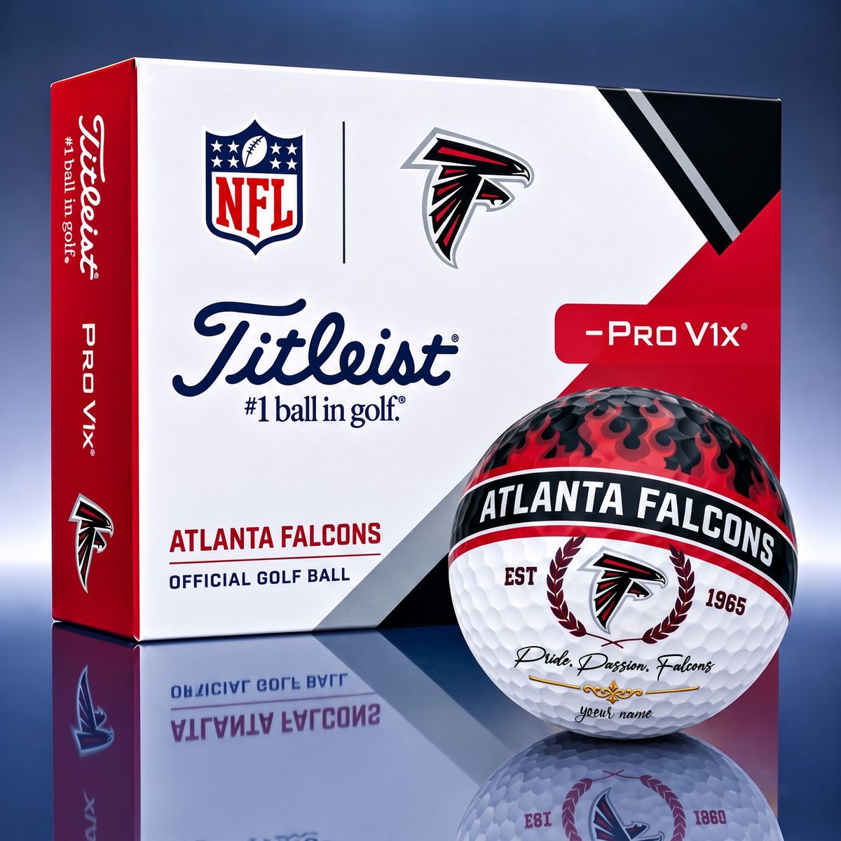 OFFICIAL TITLIEST x PREMIUM AF EXCLUSIVE BESPOKE NAME FLAME GOLF BALL SET LIMITED EDTION
