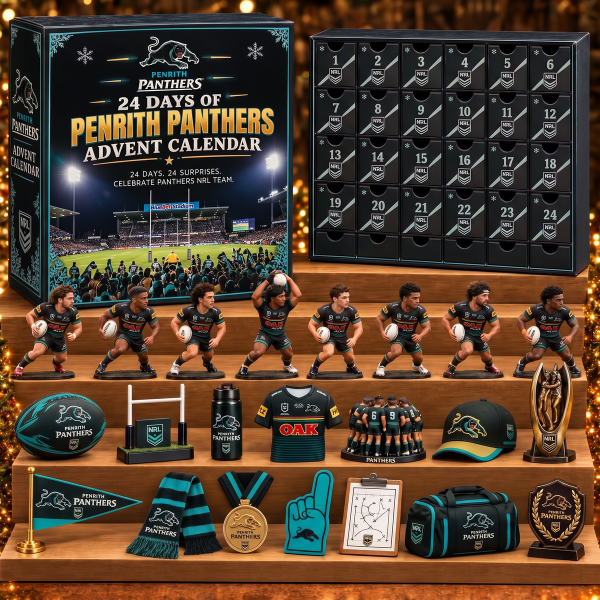 PEN X NRL Team Christmas Advent Calendar – 24 Days Mini Figure & Merchandise Collector Set