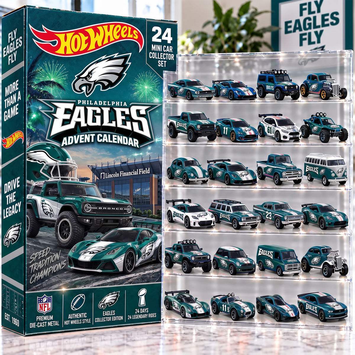 PHI X Premium NFL Mini Car Advent Collection