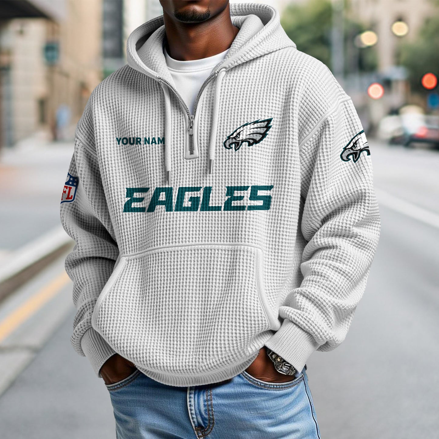 PHI x NFL Waffle Hoodie DatND DVT
