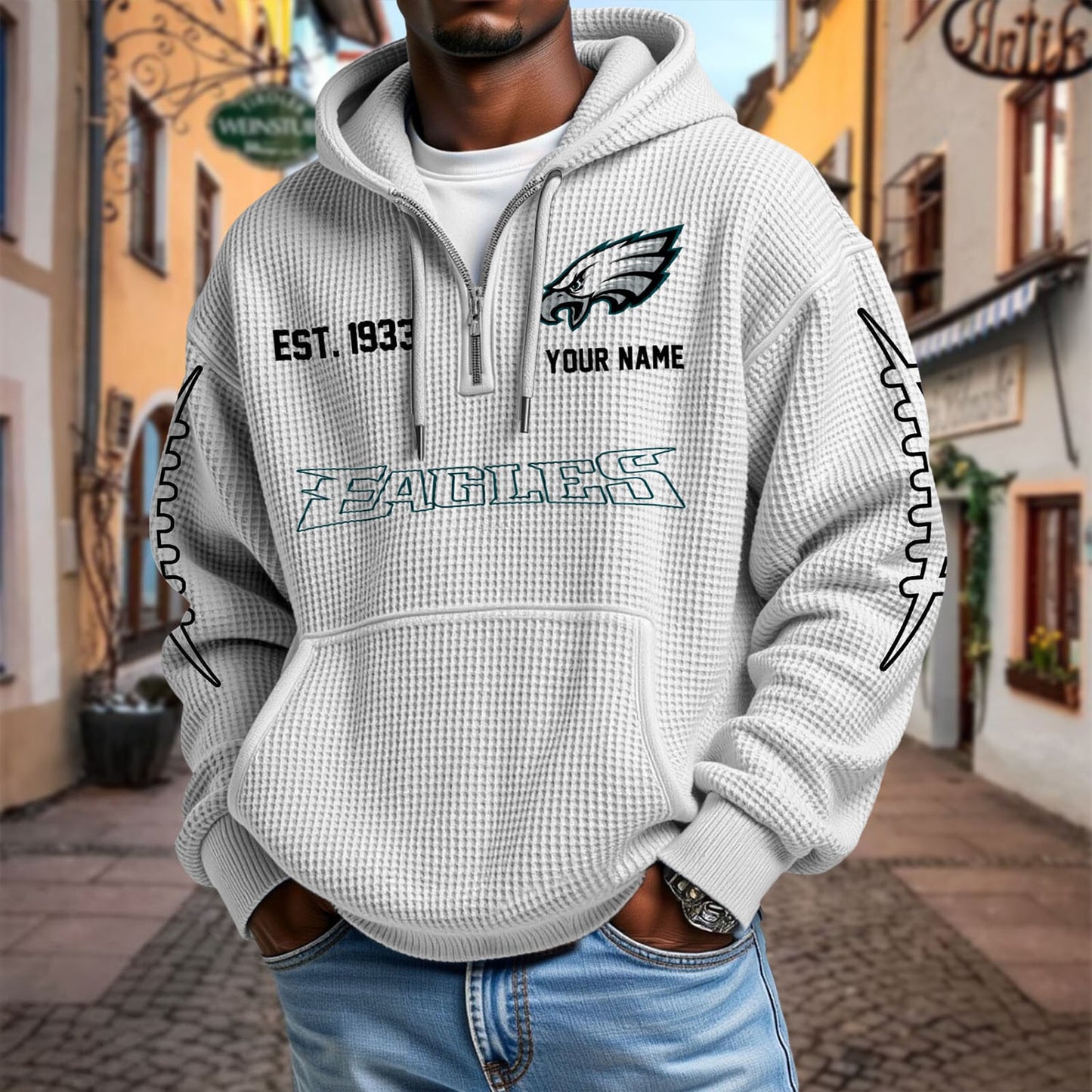 PHI x NFL Waffle Hoodie DatND DVT