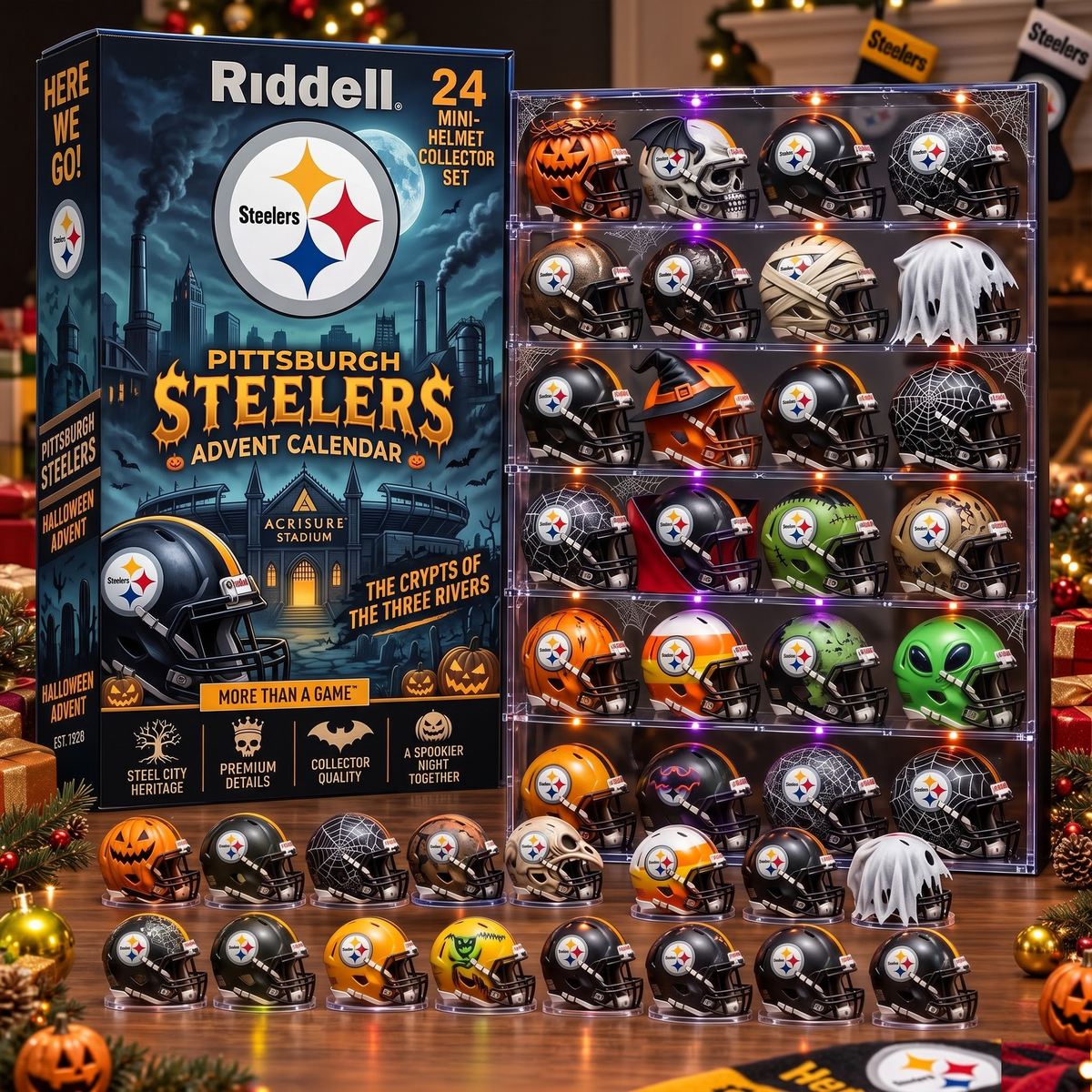 PIT X NFL Halloween Advent Calendar – 24 Mini Helmet Collector Set
