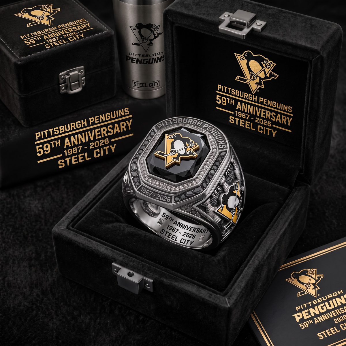 PIT X NHL Anniversary Ring Box Set