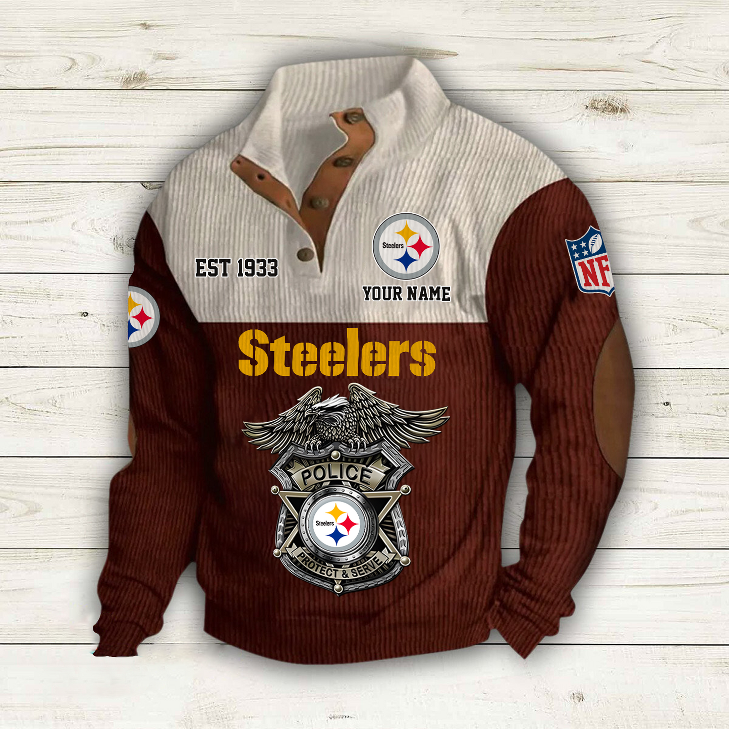 PIT x NFL Custom Name Sport Sweatshirt DatND DVT