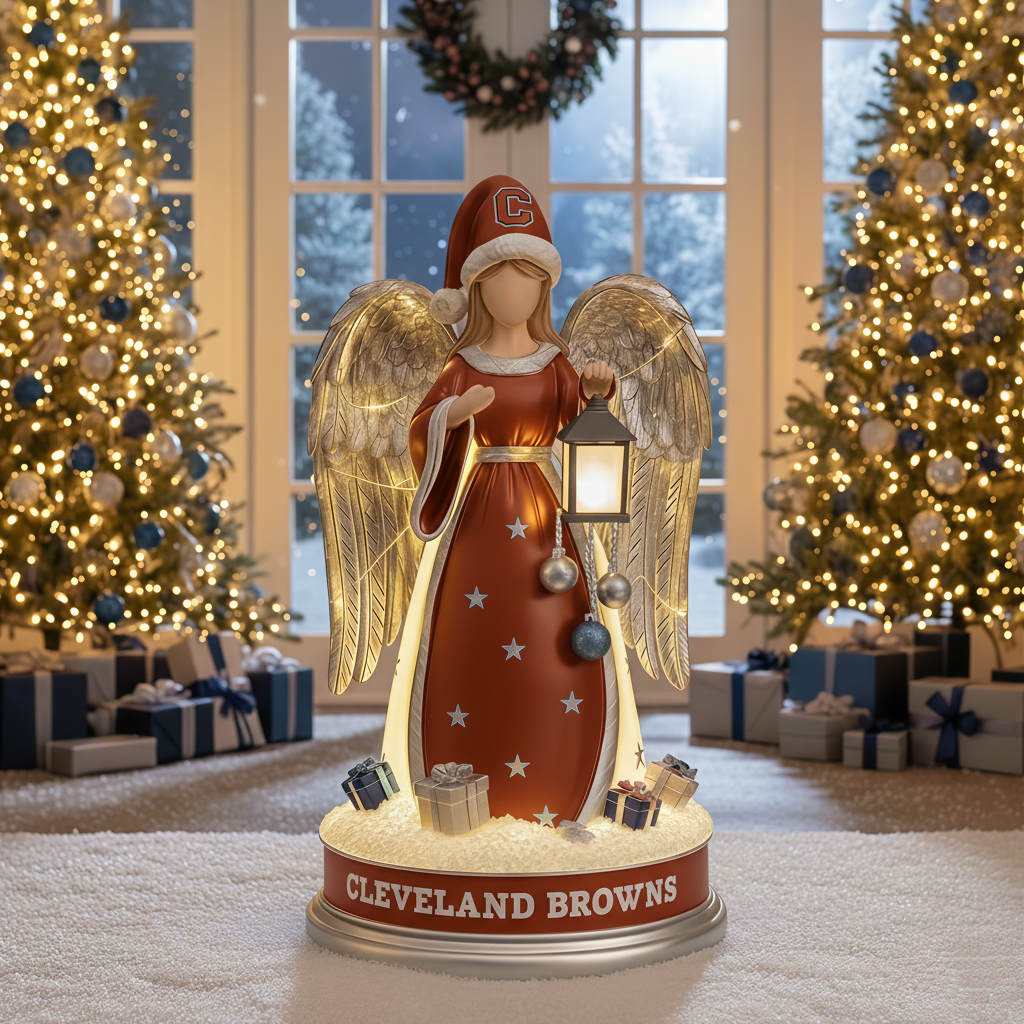 PREMIUM Holiday x CLE Guardian Angel Statue Led light - Festive Home Decor NDT NHM