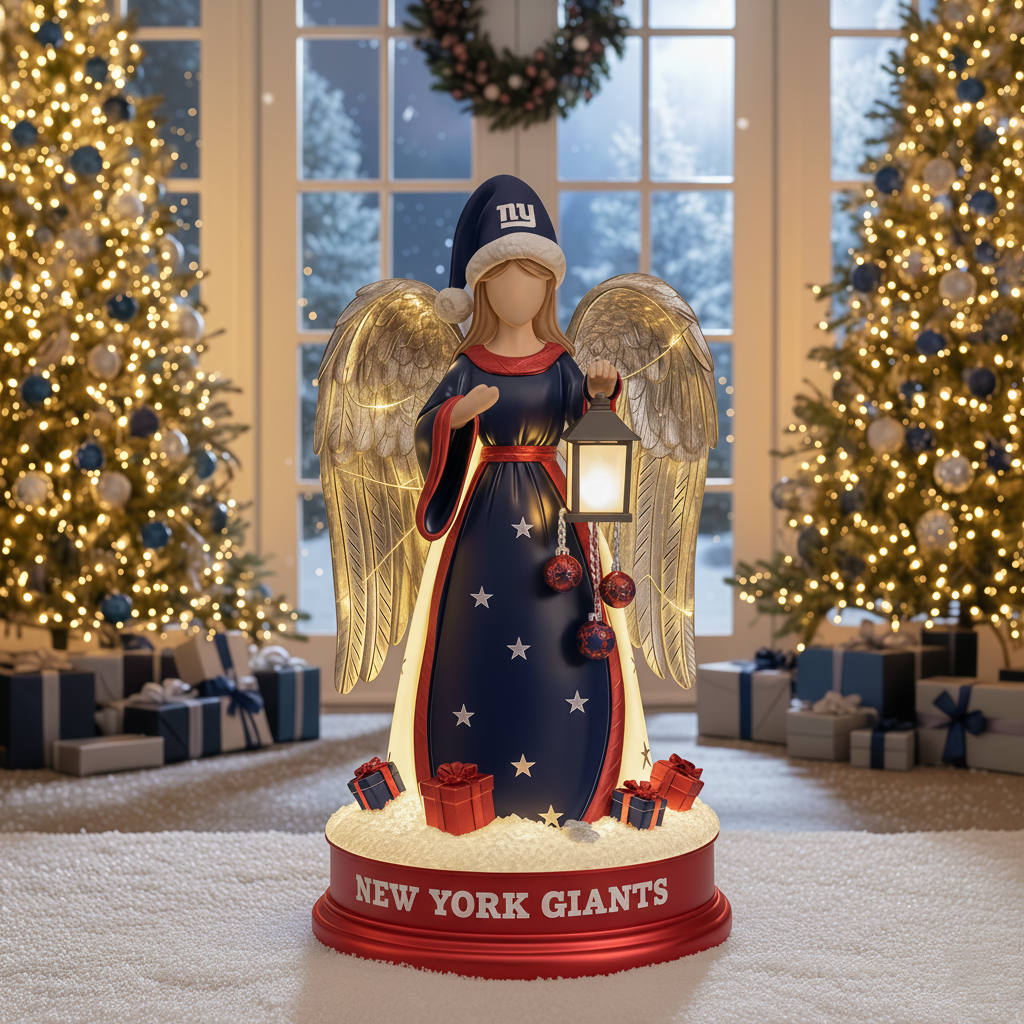 PREMIUM Holiday x NYG Guardian Angel Statue Led light - Festive Home Decor NDT NHM
