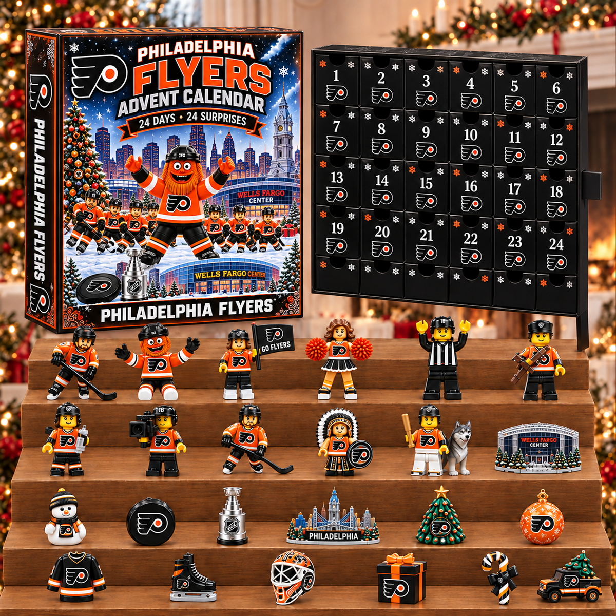 PREMIUM NHL X PHI 24-Day Game Day Surprise Countdown V3 Advent Calendar