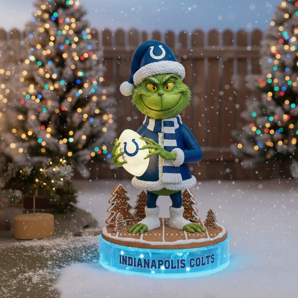 PREMIUM Whoville X COL Holiday Spirit Collectible Grinch Statue led light NDT NHM