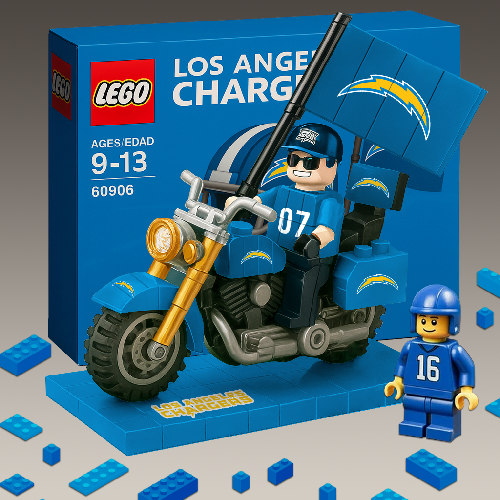 PREMIUM NFL x LAC Building Blocks Bike Toy Set NDT TDT 181125