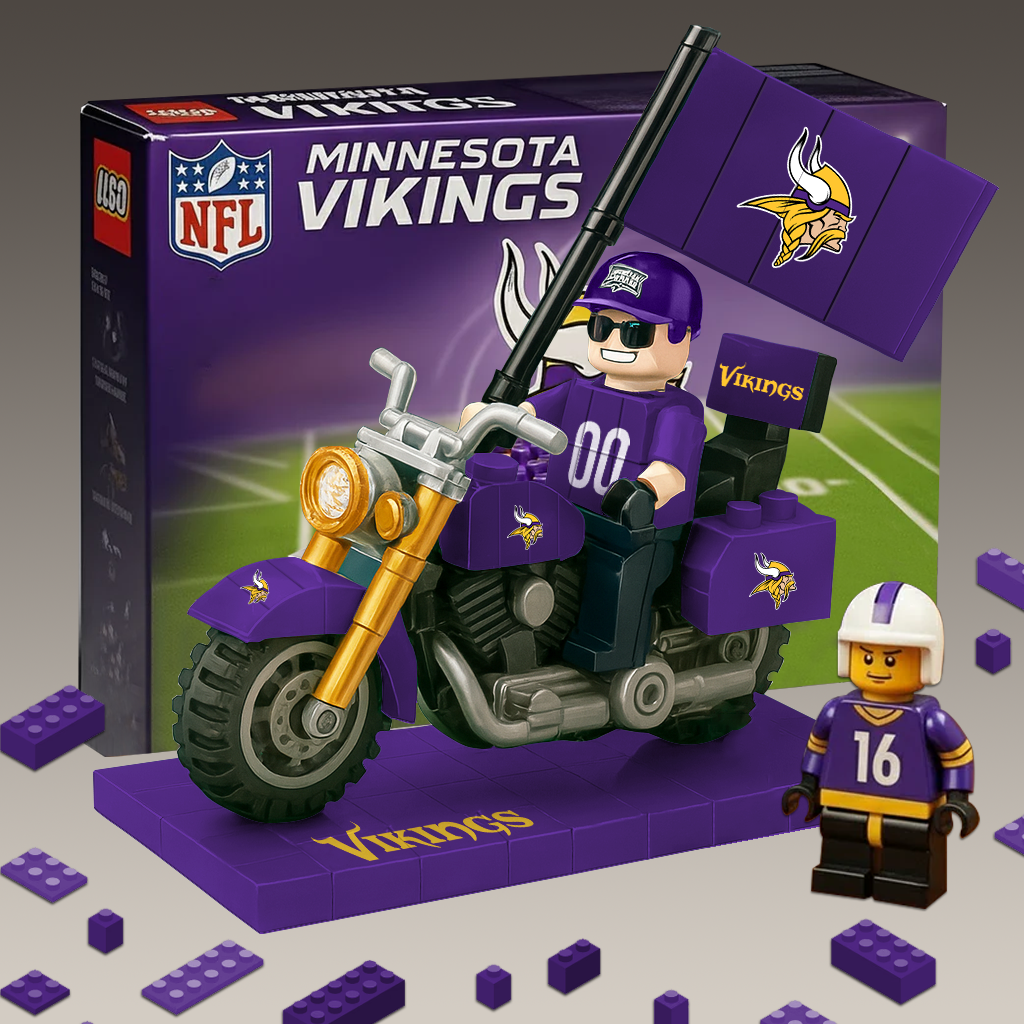 PREMIUM NFL x VIKI Building Blocks Bike Toy Set NDT TDT 181125