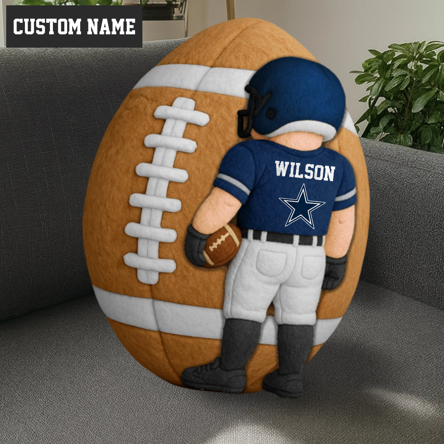 PREMIUM NFL X DAL American Football Ugly Plush Pillow Personalized Gift For Football Players NDT TDT 211125