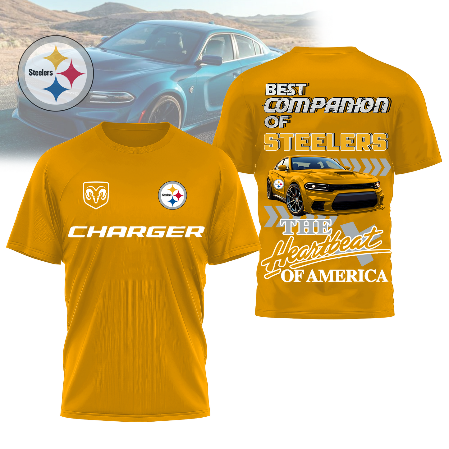 PS Premium NFL DC Car 3D Shirt DDT CTND