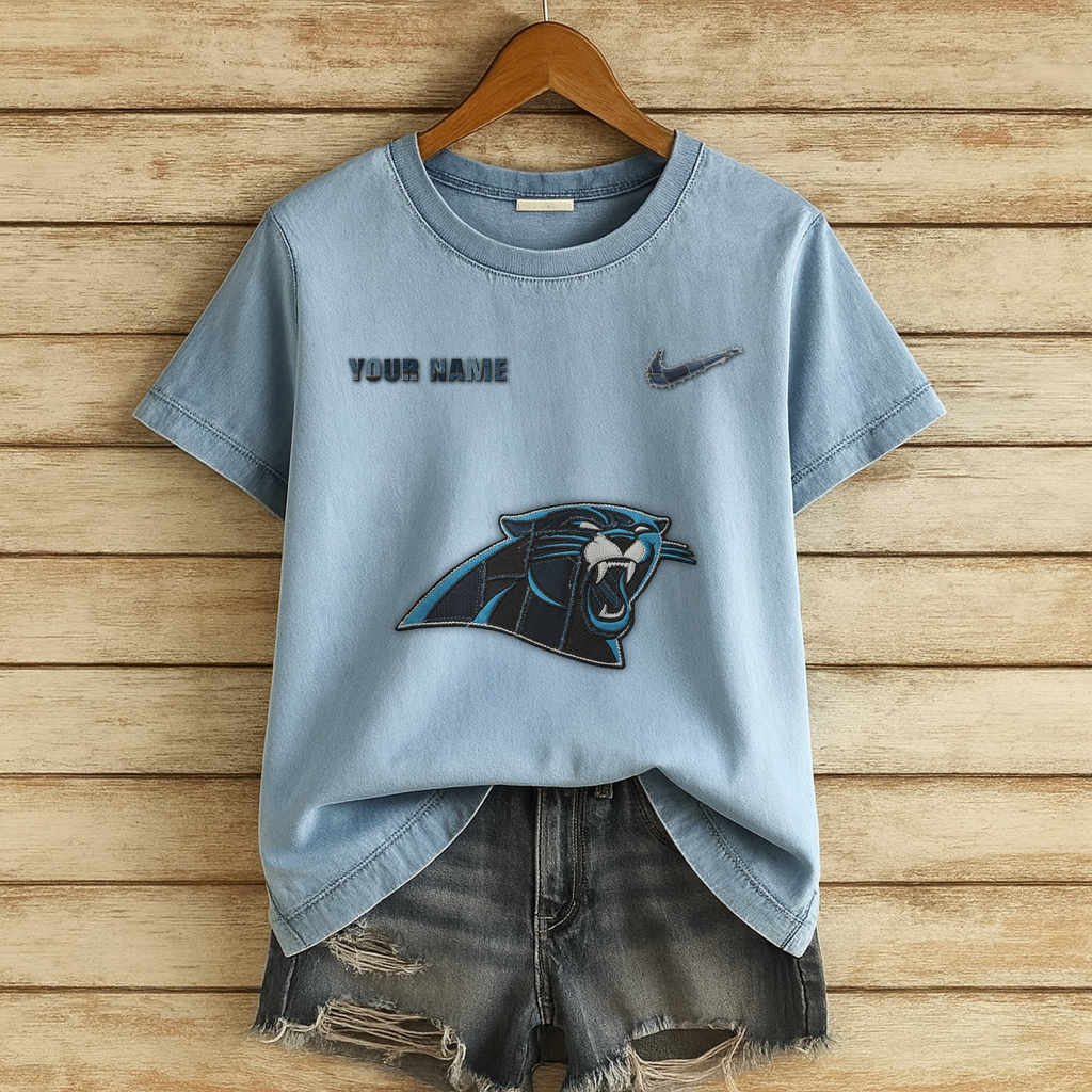 Personalized CP x NFL Denim Patchwork Art Shirt DDT NTL