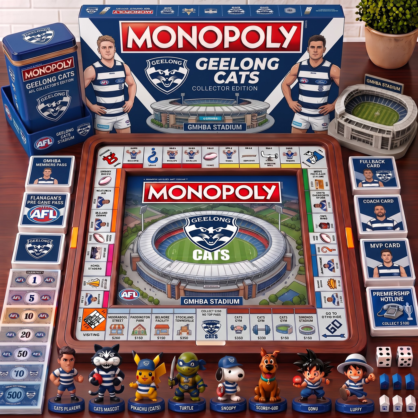 Premium AFL GC Nest Monopoly Collector’s Edition Board Game V4