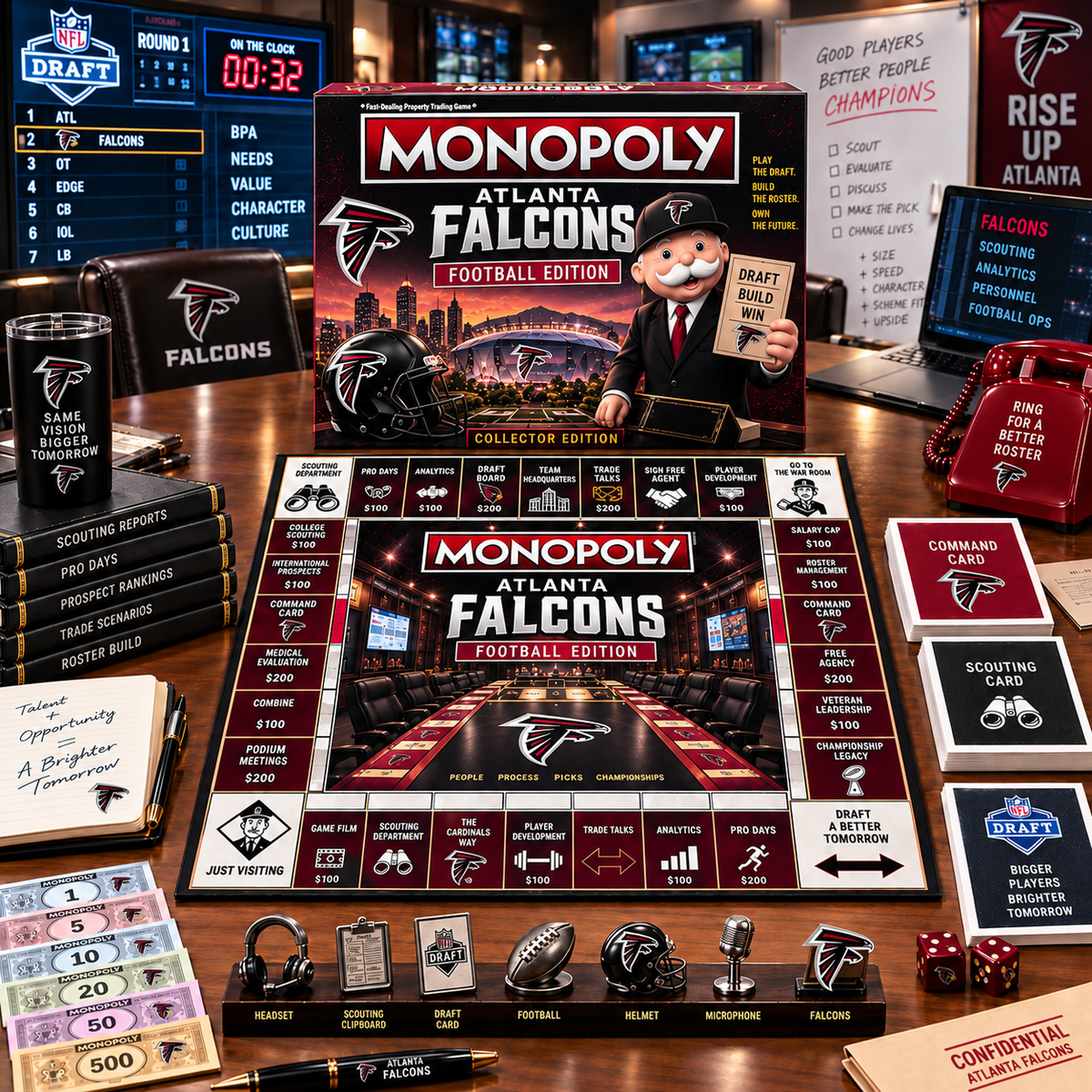 Premium NFL AF War Room Collector’s Edition Board Game V14