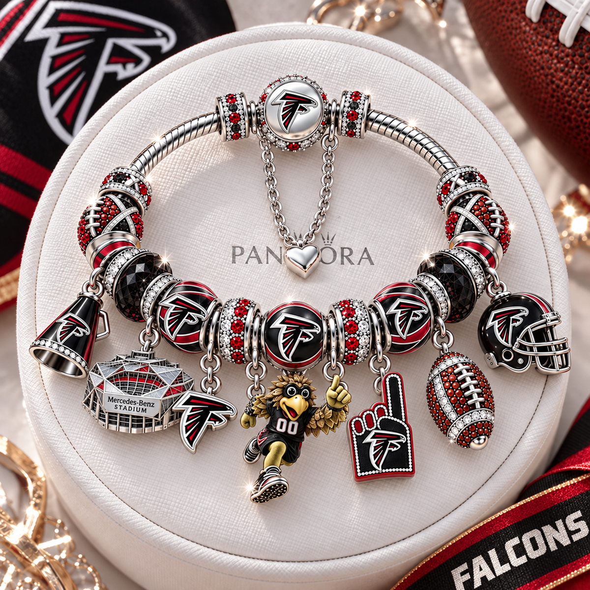Premium NFL ATL Charm Bracelet Set V2