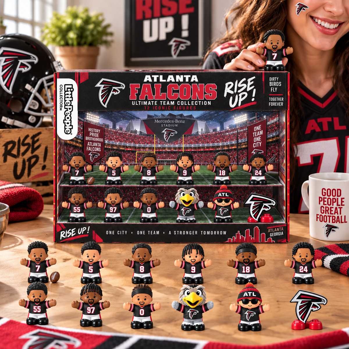 Premium NFL ATL Littel People Collector Set