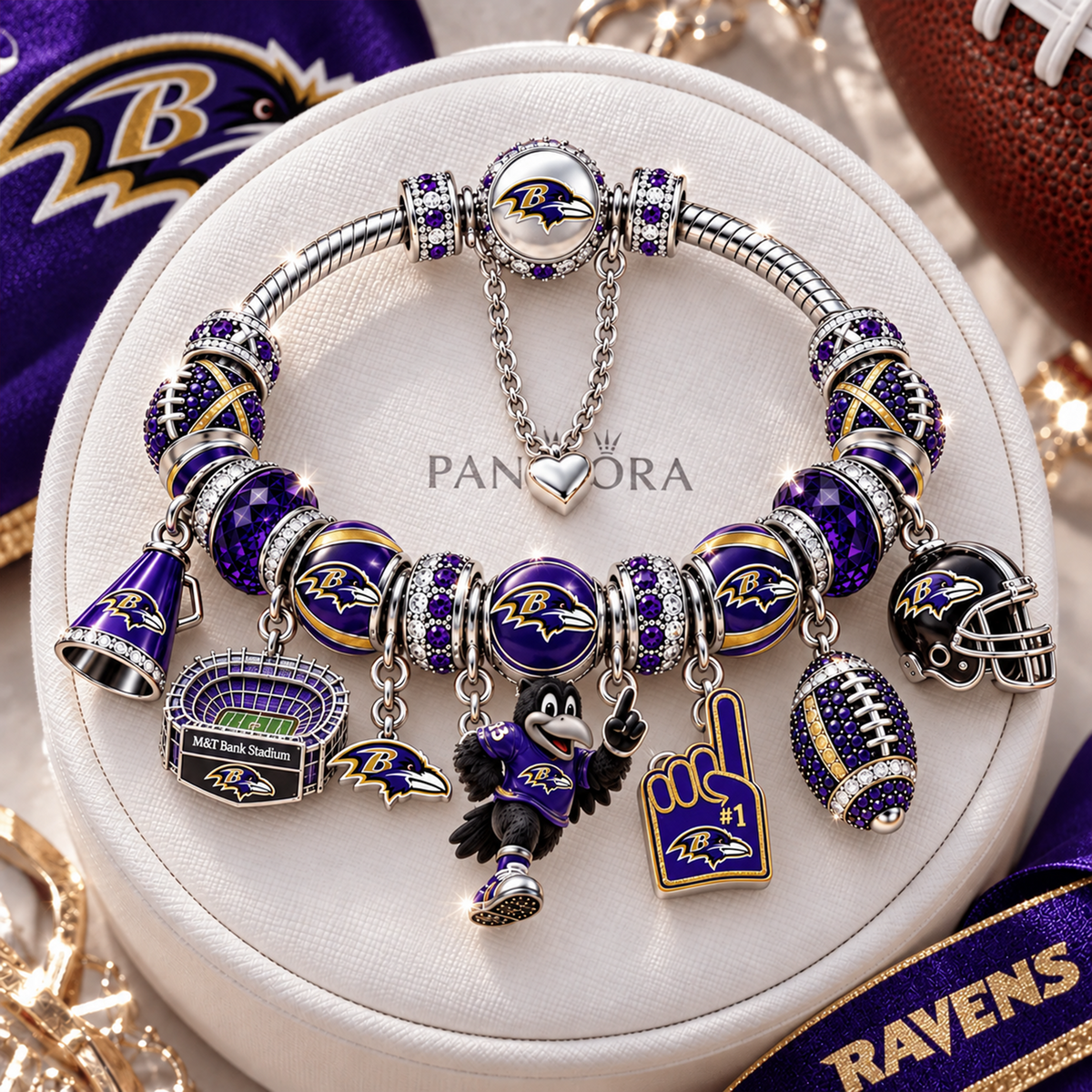 Premium NFL BAL Charm Bracelet Set V2