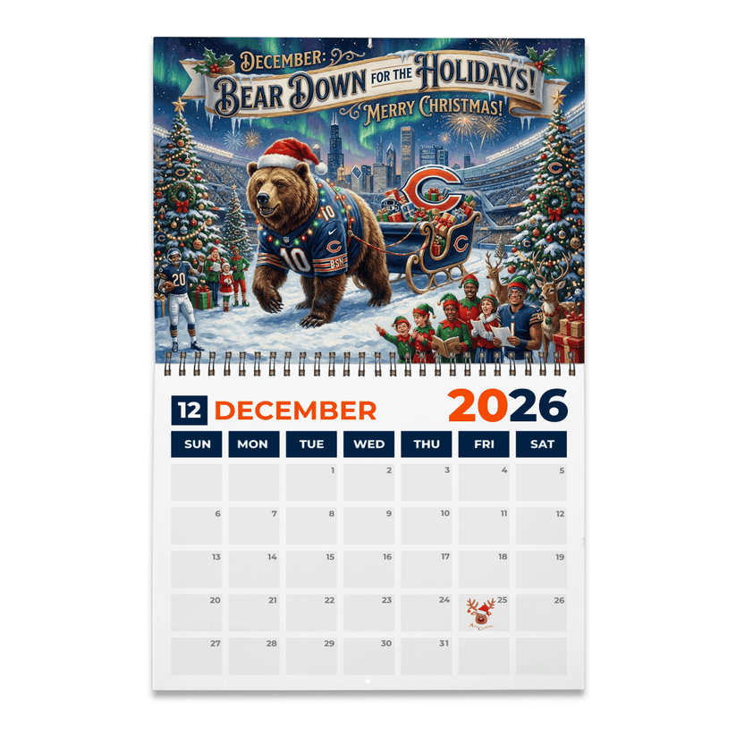 Premium NFL CHI 2026 Calendar V2 NMD 051225 TTV